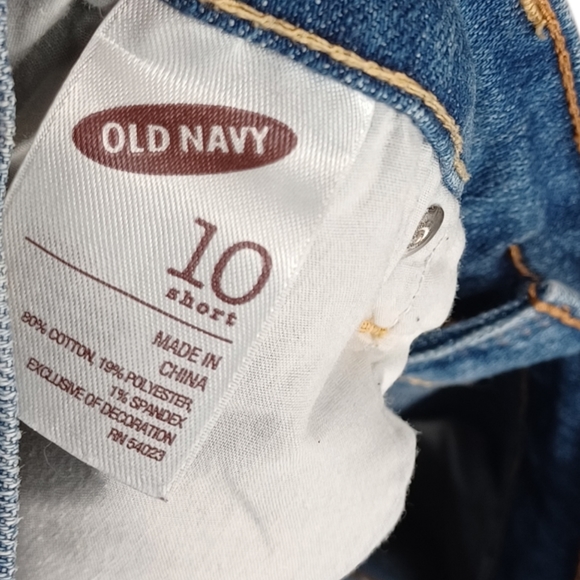 OLD NAVY The Diva Medium Blue Jeans 10 Short - Picture 4 of 6